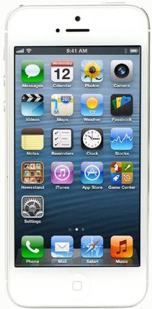 Смартфон Apple iPhone 5 32Gb White & Silver - Урус-Мартан